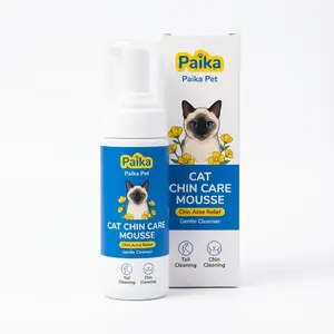 Pet Chin Care Mousse, Paika Pet Grooming Essentials, Gentle Cleanser & Moisturizer, Suitable for All Breeds, Enhances Skin Health