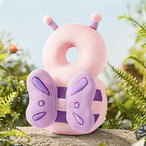 Langkes Premium Baby Walking Safety Backpack Toddler Head Protection Pillow Fall Prevention Cushion Breathable Cute Plush Infant Learning to Walk Gear