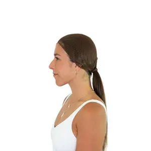 Dark Brown Ponytail Hairnet (Pack of 2)