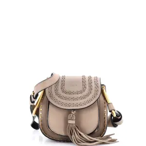Pre-owned Chloé material Messenger Bags Chloe Hudson Handbag Whipstitch Leather Mini by Rebag