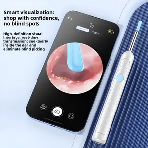 Upgraded HD Ear Cleaning Camera with Bright LED Lights Waterproof Rechargeable Ear Scope for Safe Visual Ear Wax Removal at Home Easy to Use Ear Pick Kit for Adults and Seniors