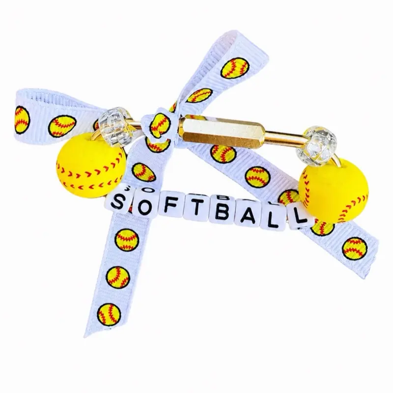 Softball bag charm