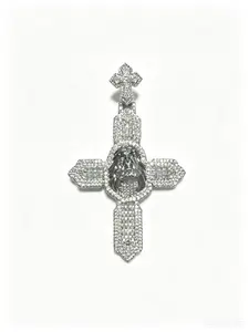 5366 Embellished Cross Pendant Necklace – Unapologetic Street Vibe Statement Piece, Ornate Center Icon Design for Bold & Meaningful Style summerwins