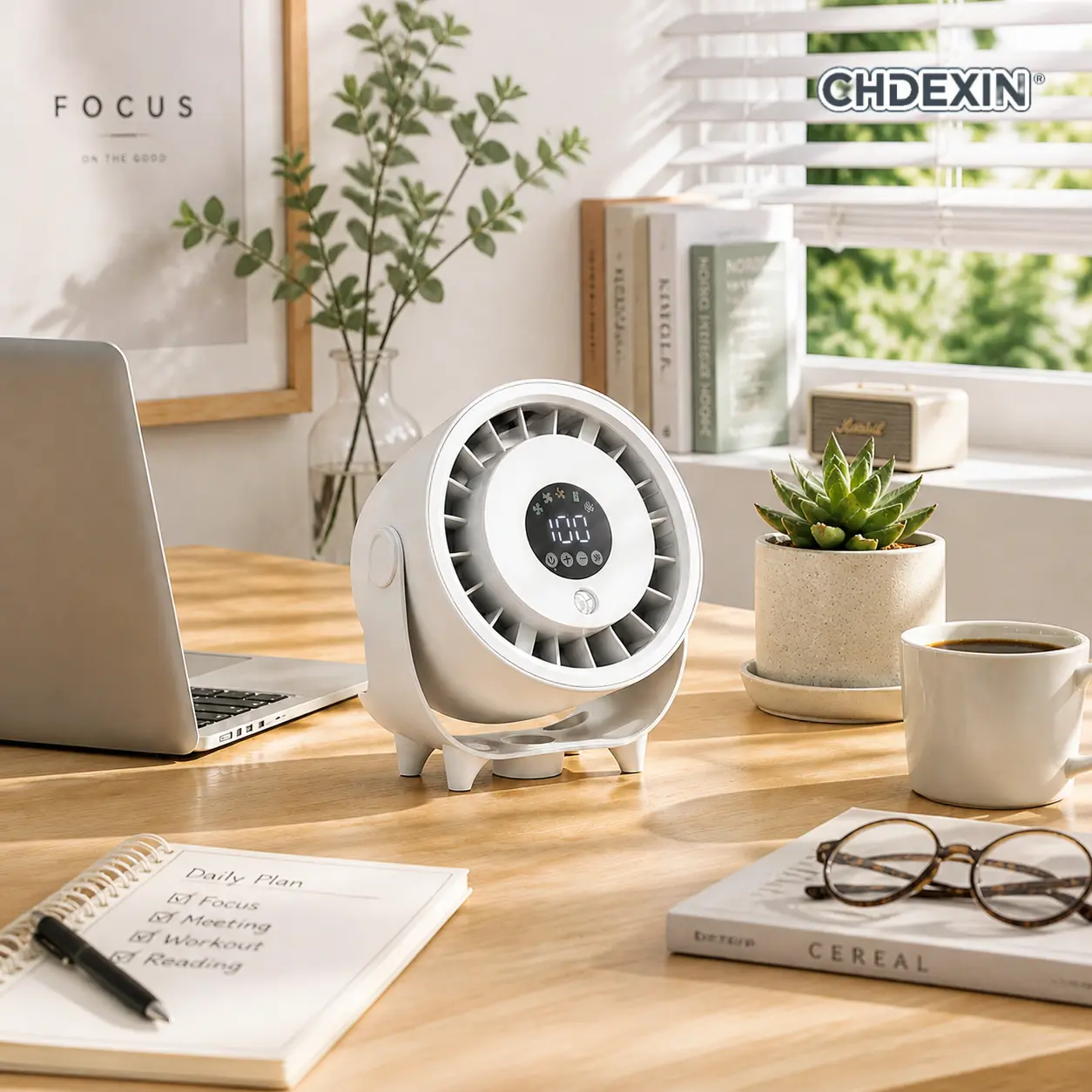 2026 Upgraded Desktop Misting Fan | Quiet Brushless Desk Fan with Cool Mist | 2-in-1 Wall-Mount Portable Cooling Fan for Home, Office, Bedroom