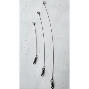 TOOTH PROOF Stainless Steel Casting Leaders w/ Barrel Swivel