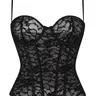 Women's Lace Corset Top, Floral Printed Corset, Floral Pattern Button Front, Y2K Style Party Wear, Trend, Slimming Waist Design Fit, All Seasons, Lacey Corset, Corset Garment, Underwear, Womenswear