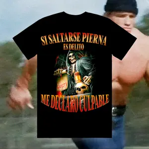 IF JUMPING A LEG IS A CRIME I PLEDGE GUILTY T-shirt, Calacas chidas shirt, Camisas de calabera memes, gym shirts, men's designer clothes sweatshirt, hoodie