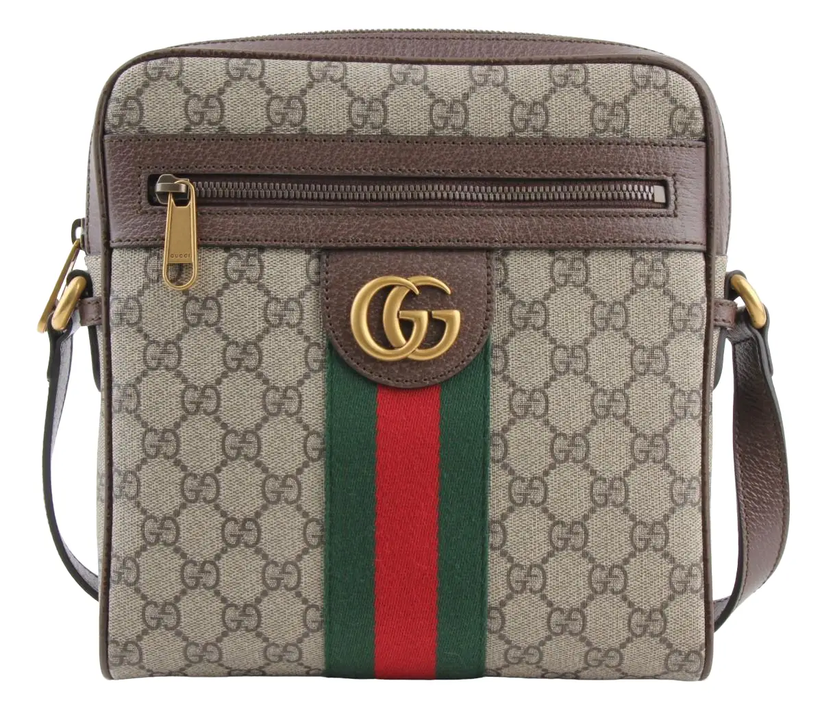Pre-owned GUCCI Coated Canvas Crossbody Bags GG Supreme Ophidia Small Messenger Bag