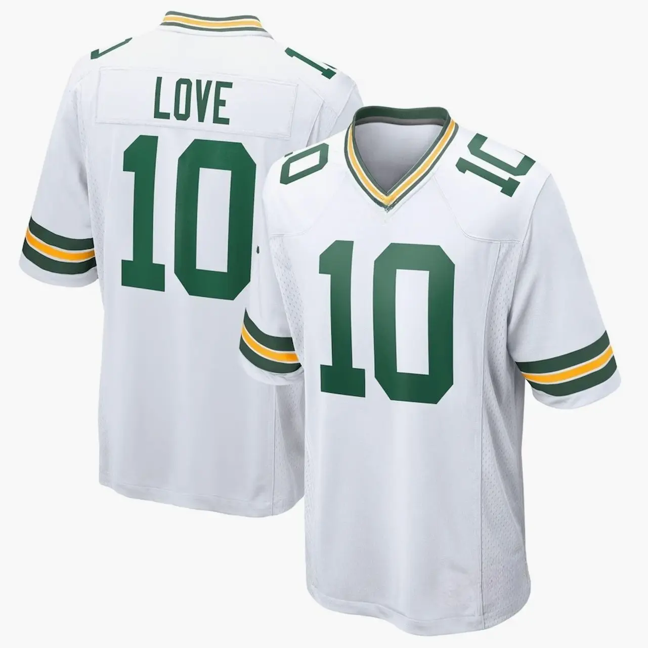 Unisex Football inspired by Love 10 Green Bay Game Player Jersey - White
