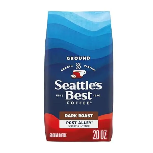 Seattle's Best Coffee Post Alley Blend Dark Roast Ground Coffee | 20 Ounce Bag