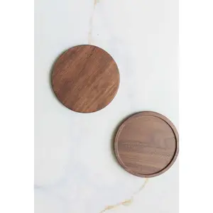 Round Wood Coaster