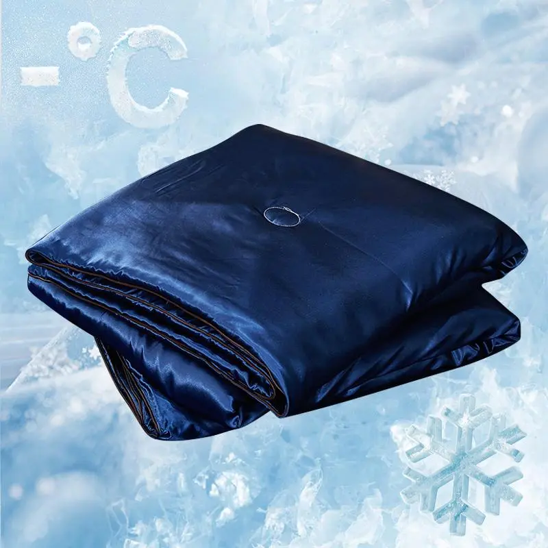 Solid Color Satin Cooling Quilt, Lightweight Breathable Smooth Soft Bedding for Hot Sleepers & Night Sweaters, Comfortable Bedding for Home Bedroom, Functional Bedding