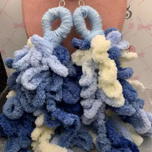 Extra large Yarn earrings
