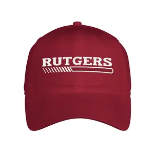 adidas Mens Rutgers Scarlet Knights Coach Slouch Adjustable Cap  - Red