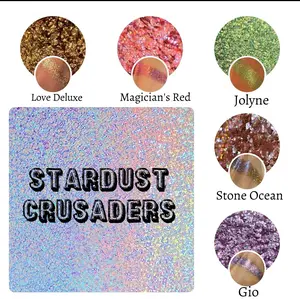Stardust Crusader Holochrome Collection Pressed Glitter Eyeshadow Makeup Cosmetic