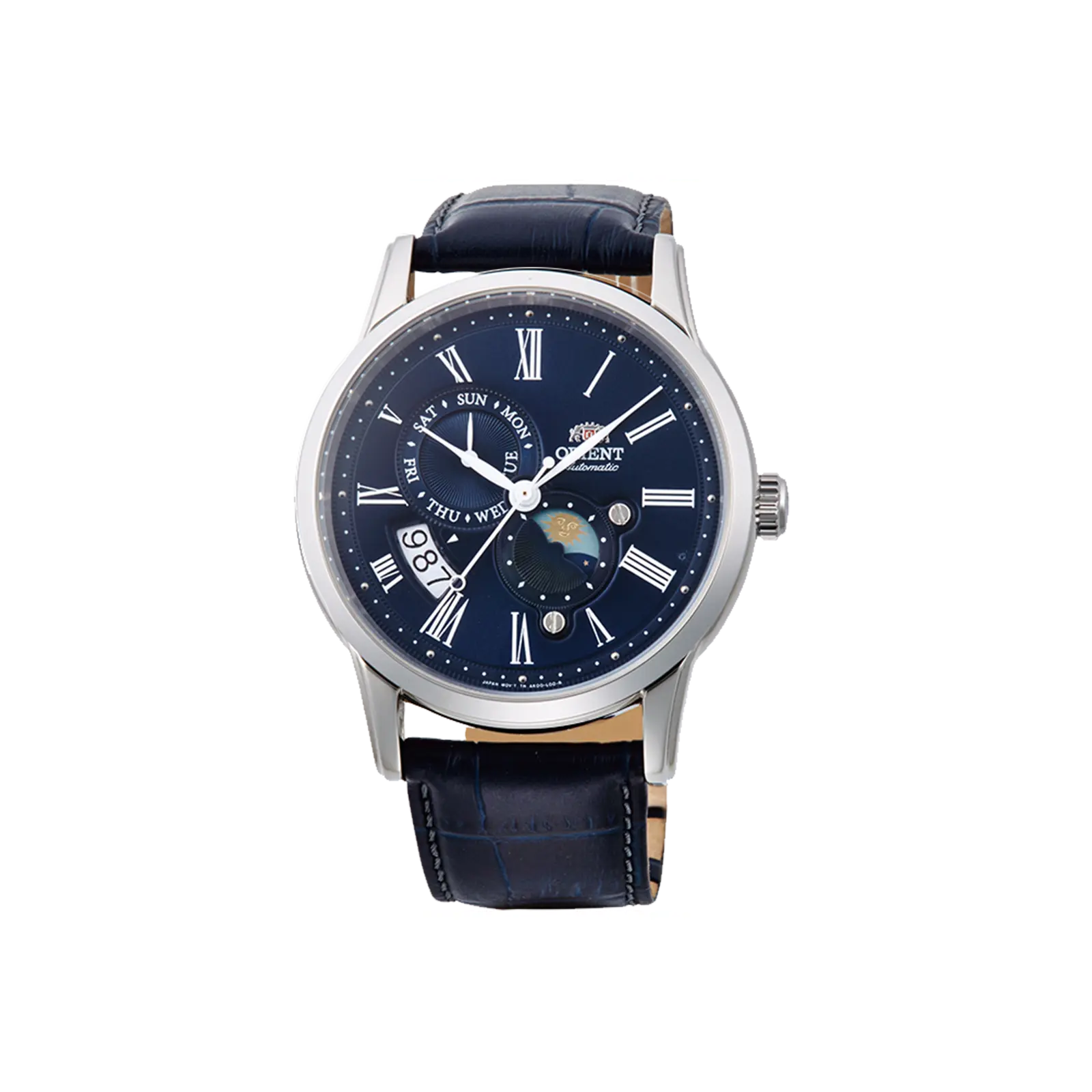 Orient 42.5mm Blue Dial Automatic Dress Watch with Sapphire Crystal, RA-AK0011D30B