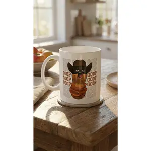 Burnt Peanut Meme Mug, Cowboy Cartoon Coffee Cup, Gamer Funny Mug, Office Coffee Cup for Office Workers, 11oz 15oz