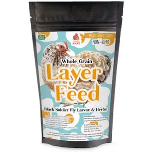 16% Premium Layer Feed With Black Soldier Fly Larvae, Fishmeal, & Herbs {Soy Free + High Protein}