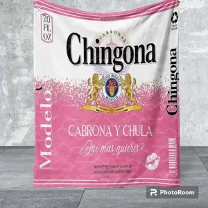Modelo blanket Mexican blanket Chingona Toxica Y Chula Cobija New Cerveza Beer Family Fleece Blanket, Mexican beer fan Blanket, Made in US