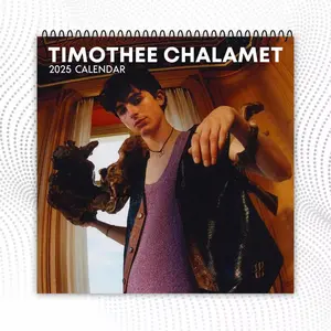 Timothée Chalamet 2025 Wall Calendar Planner, Timothée Chalamet 2025 Calendar, Timothée Chalamet Merch, Wall Calendar2025, 2025 Monthly Planner