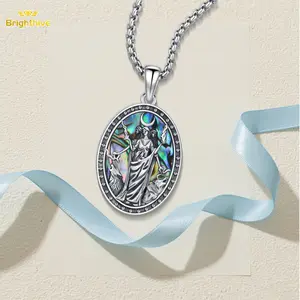 Brighthive Hecate necklace S925 Sterling Silver Hecate Goddess Necklace  bricks 925 Sterling Silver Jewelry Necklace pendant It can be used as a romantic gift for women or handsome for men  Patron Amulet Medal for Men & Women (with Gift Box)