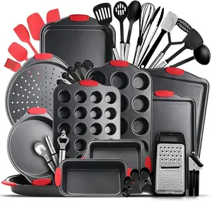 Eatex Baking Sheet Set, 39 PC Baking Pans Set, Cookie Sheets for Baking Nonstick Set, Baking Pan Set, Bakeware Sets, Baking Set with Kitchen Utensils