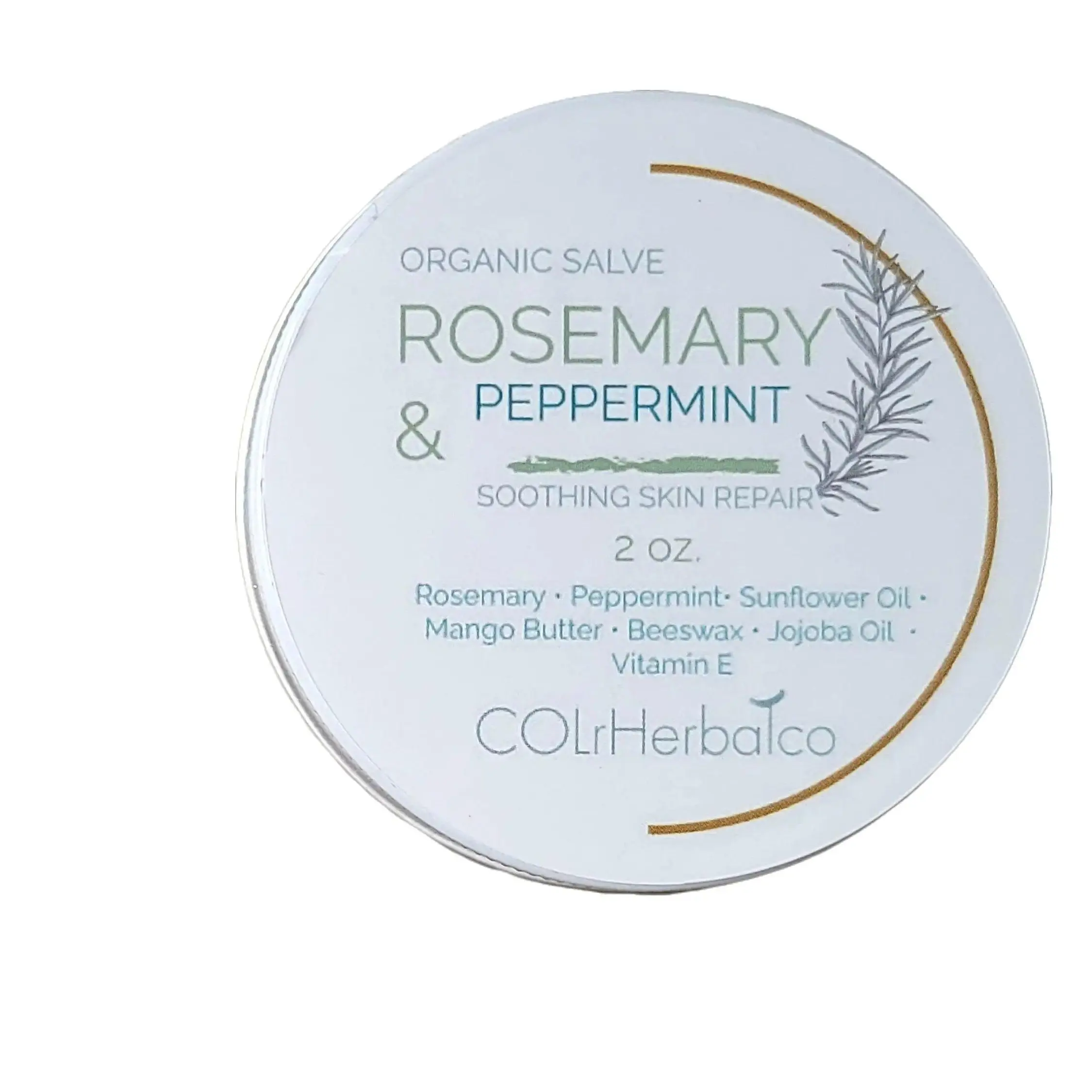 Organic Rosemary & Peppermint Salve Body Care Moisturizing Herbal Nourishing