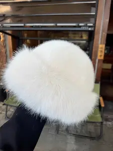 New Plush Mongolian High Quality Hat Imitation Mink Fur Thickened Warm Basin Cap Autumn Winter Windproof Anti-Cold Face Slimming Ear Protection