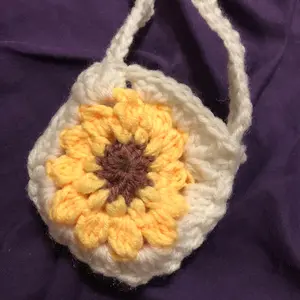 Sunflower Granny Square Small Purse