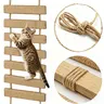 Catails 39.4-Inch Universal Wooden Cat Ladder Bridge - 1m Full Sisal Jute Rope Ladder, Scratcher Board, Exercise Aid Pet Climbing Frame Accessories #SummerSale, 39.4In Full Sisal