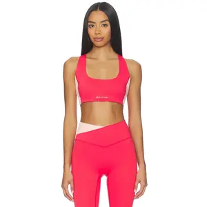 P.E Nation Zone Sports Bra in Strawberry