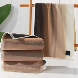 Brown Hand Towels -  Cotton | 420GSM | Soft | Absorbent | Long-Lasting, Bathroom Hand Towels Set of 4, 14"x30", Decorative Towel for Bathroom, Towels  Set, Beige and Brown