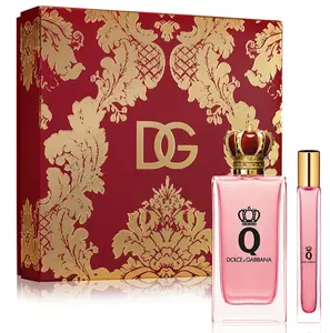 D&G Q Gift Set; Eau De Parfum (100ml), Travel Spray (10ml) - Womens