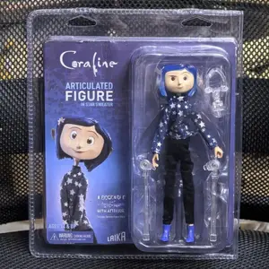 Anime Coraline & the Secret Door Movie Action Figure Joint Rotation Desktop Model Ornaments Toy Children Birthday Gift
