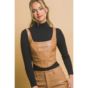 Summer Faux Leather Corsetry