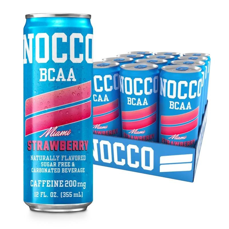 NOCCO BCAA Drink Apple Caffeine Free - 12 Fl Oz (Pack of 12) - 0mg