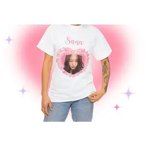 TWICE Sana Coquette Bow Kpop Shirt, Twice Members Merch, Twice Album Tour Concert Shirt, Gift Ideas for ONCE, Birthday Gift & Concert Merch