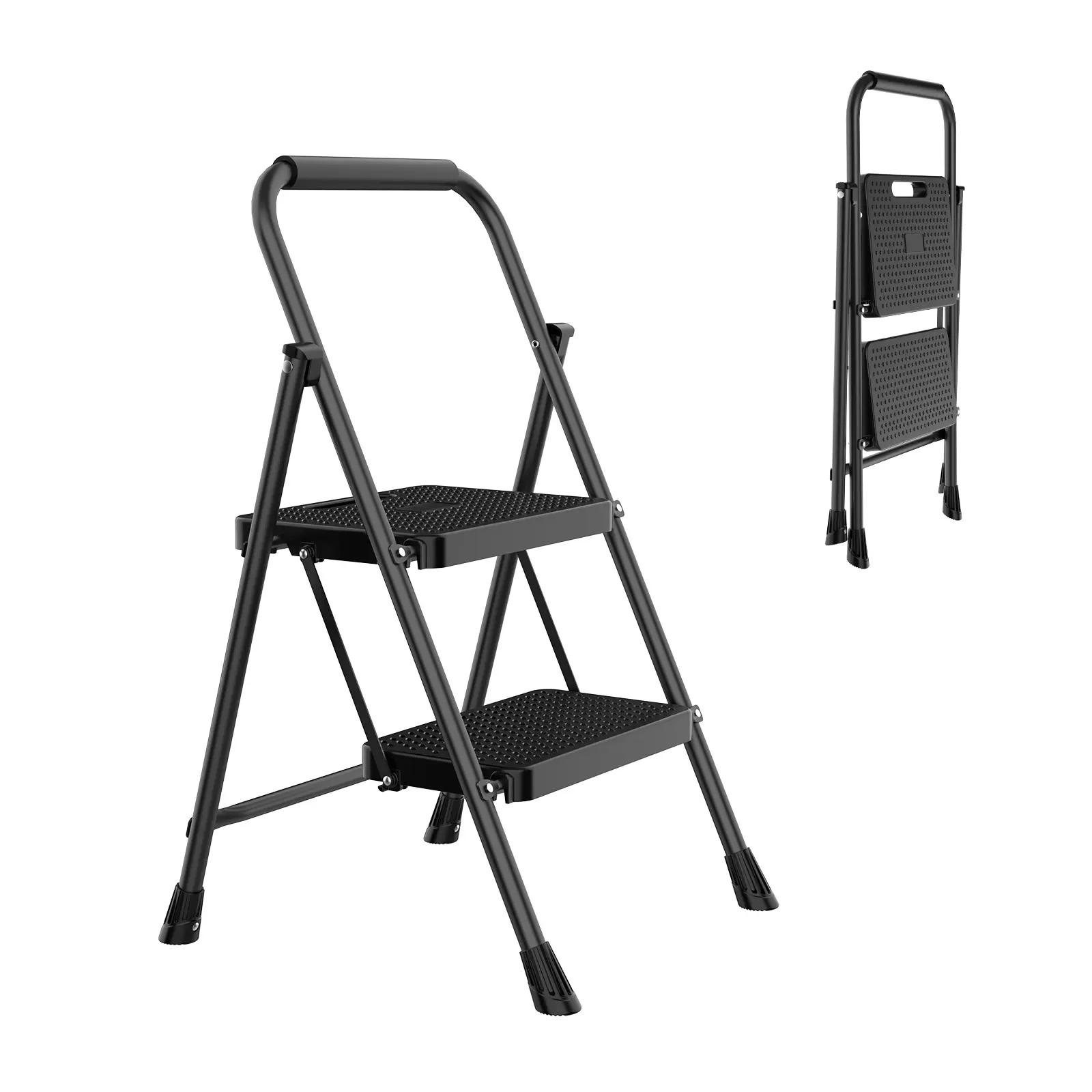 Telescoping Ladder - Sturdy Portable Compact Height-Adjust Ladder, Lightweight Foldable Step Stool for Home Use, Ideal Gift for Father