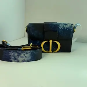 Pre-owned Dior Leather Shoulder Bags 30 Montaigne Crossbody Bag Tie Dye Leather
