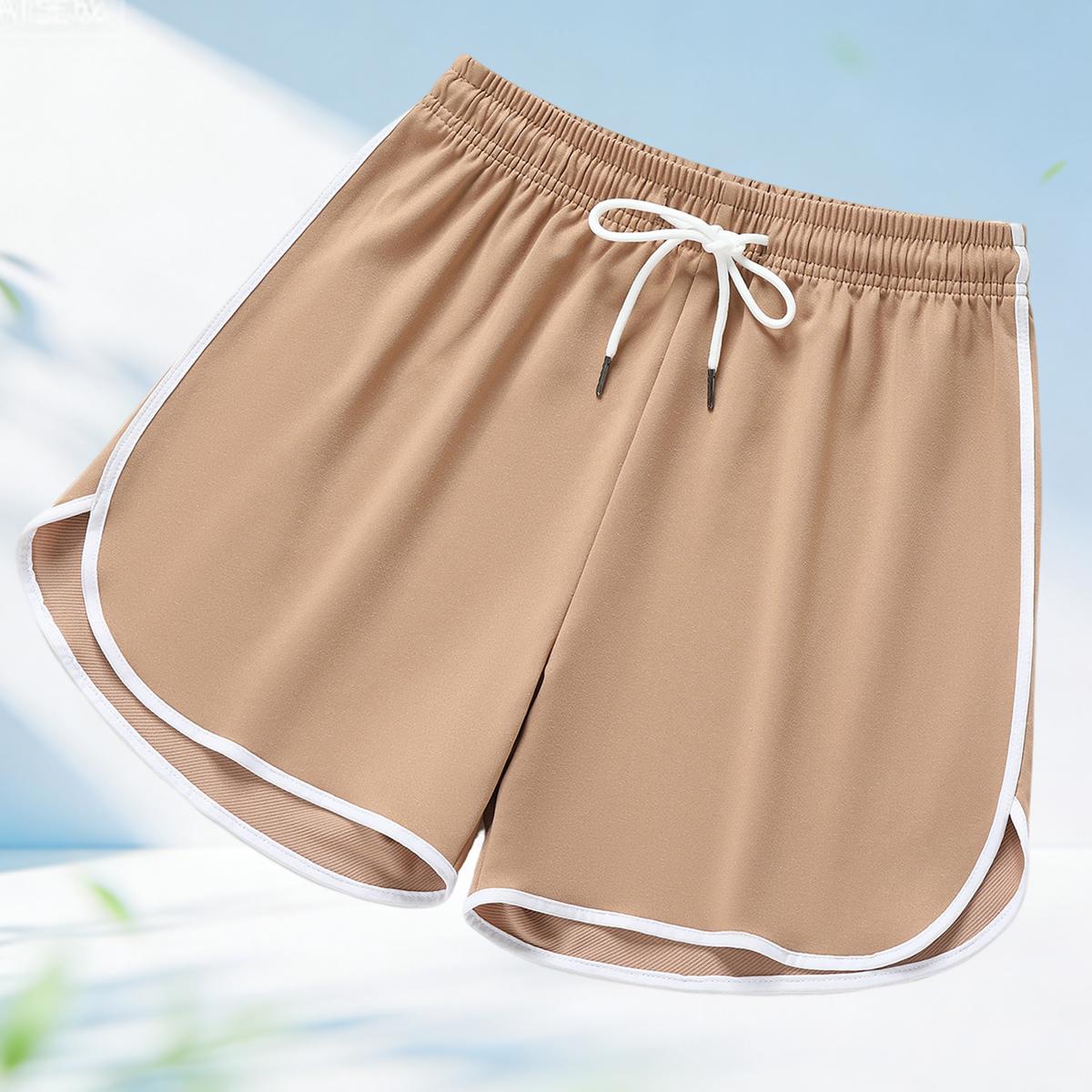 3-pack women’s casual athletic shorts with drawstring and elastic waistband; suitable for outdoor sports, fitness, running, and casual wear; athletic shorts, women’s clothing, women’s shorts