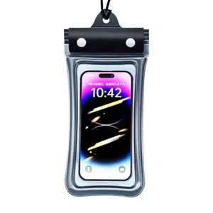 Waterproof Phone Pouch, IPX8 Waterproof Phone Case for iPhone 17/16/15/14 Pro Max, Cell Phone Dry Bag for Beach & Cruise Essentials, Touch Screen, Lanyard Included, 2 Pack (Fits Up to 8.9”)
