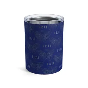 Dark Blue of Tumbler 10oz, Angel Number 1111 Change is Coming, Numerology Gift, Positive Energy Cup, Manifestation Gift, Law of Attraction Gift