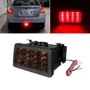 1pcs moked Lens LED Rear Fog Brake lamps Light Kits For Subaru WRX STI XV, Replace OEM 84913FG420