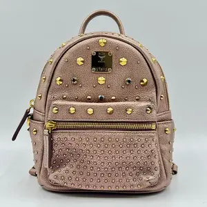 Pre-owned MCM Leather Backpacks Mini Stud Backpack