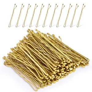 Blonde Hair Bobby Pins, 120 count 2Inches  Hair Pins for Women with Box