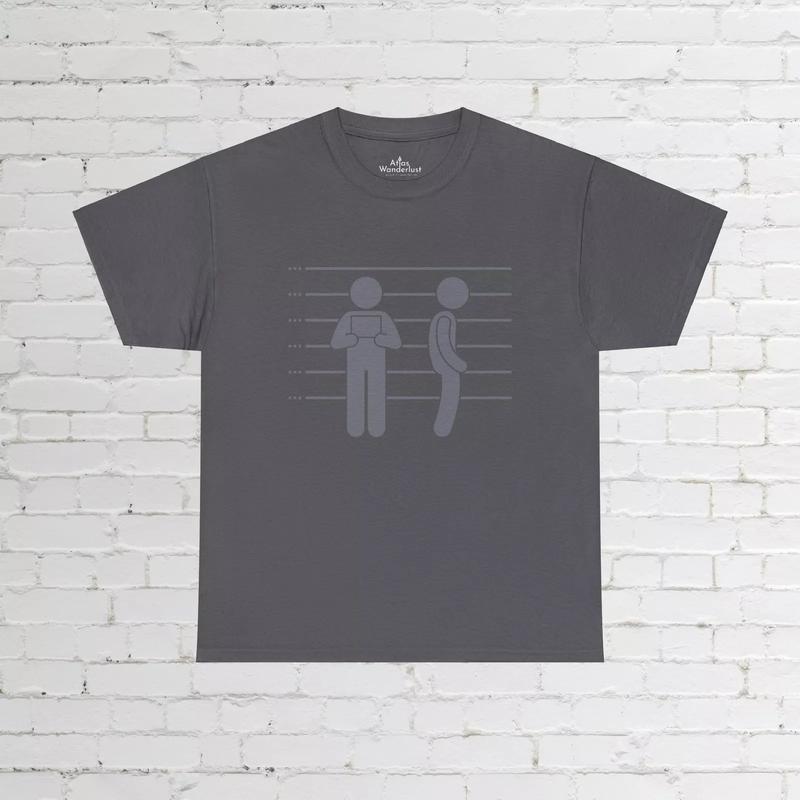 Smile in Mugshot T-shirt for Men, I Will Smile In My Mugshot Tee, Unisex Funny Tee, Sarcastic Tee, Front and Back Designs, Unisex Shirt, Comfort Colors women