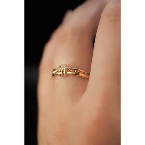 Duo Link Ring, 14K Gold Fill
