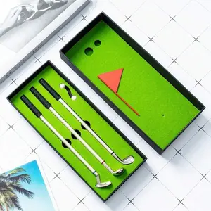 1pc Mini Golf Club Ballpoint Pen Set Desktop Simulation Golf Sports Suitable for Festival Gifts, Birthday Gifts, Wedding Gifts, Office Decoration