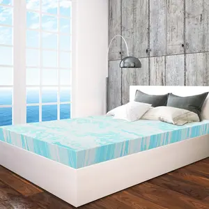 Soft Mattress Pads, 3 Inch Thick Gel Infused Bed Toppers For Full Size Bed, Memory Foam Mattress Topper For Sleeper Sofa, RV, Camper