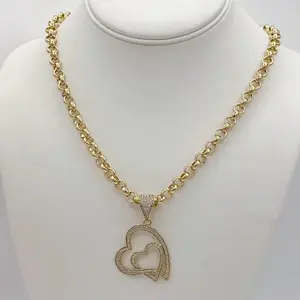 Rodriguezjewelry # 2577 necklace ( 19 inches ) # 1122 pendant